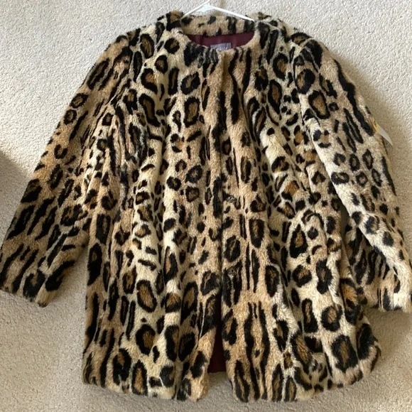 Basler Jackets Coats Cheetah Print Faux Fur Jacket Poshmark